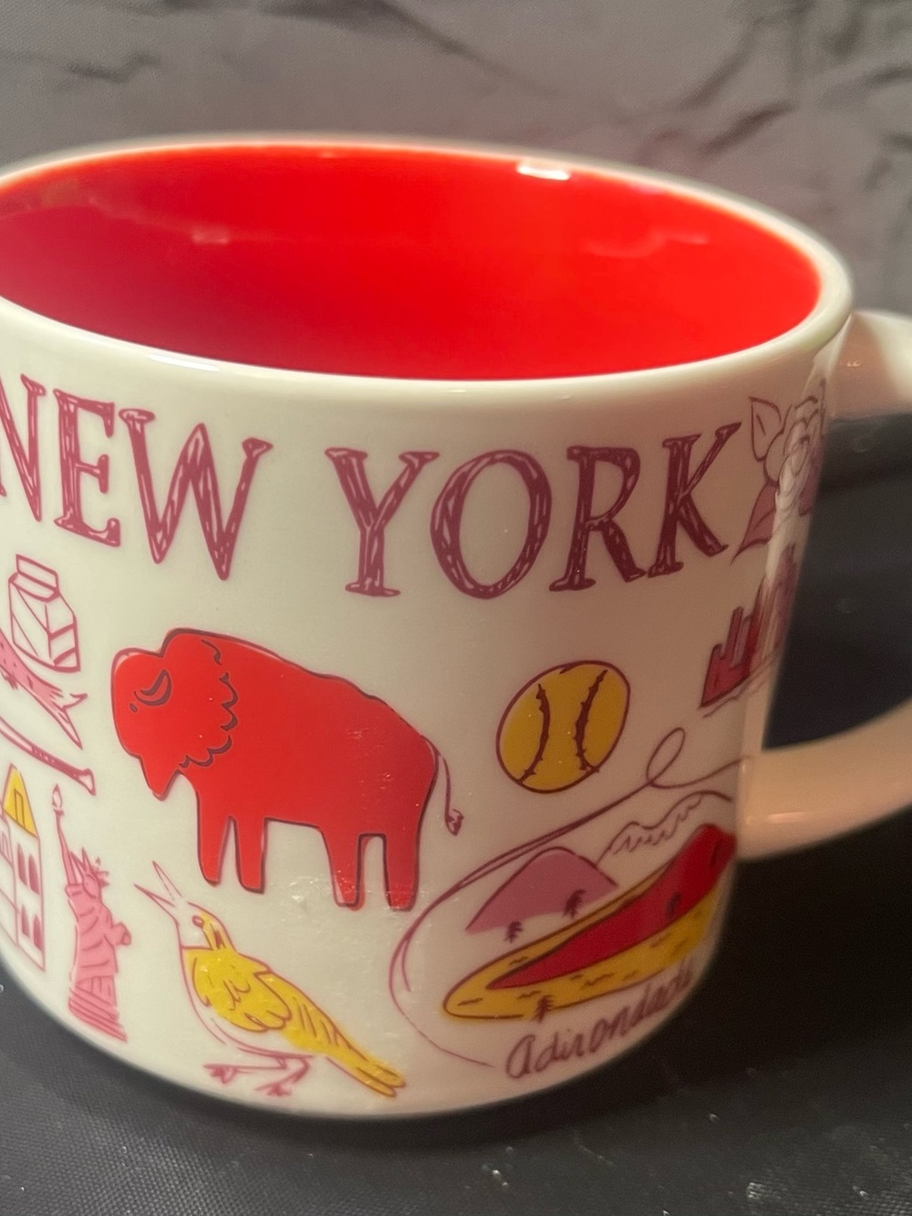 Starbucks New York Ceramic Mug in Red and White